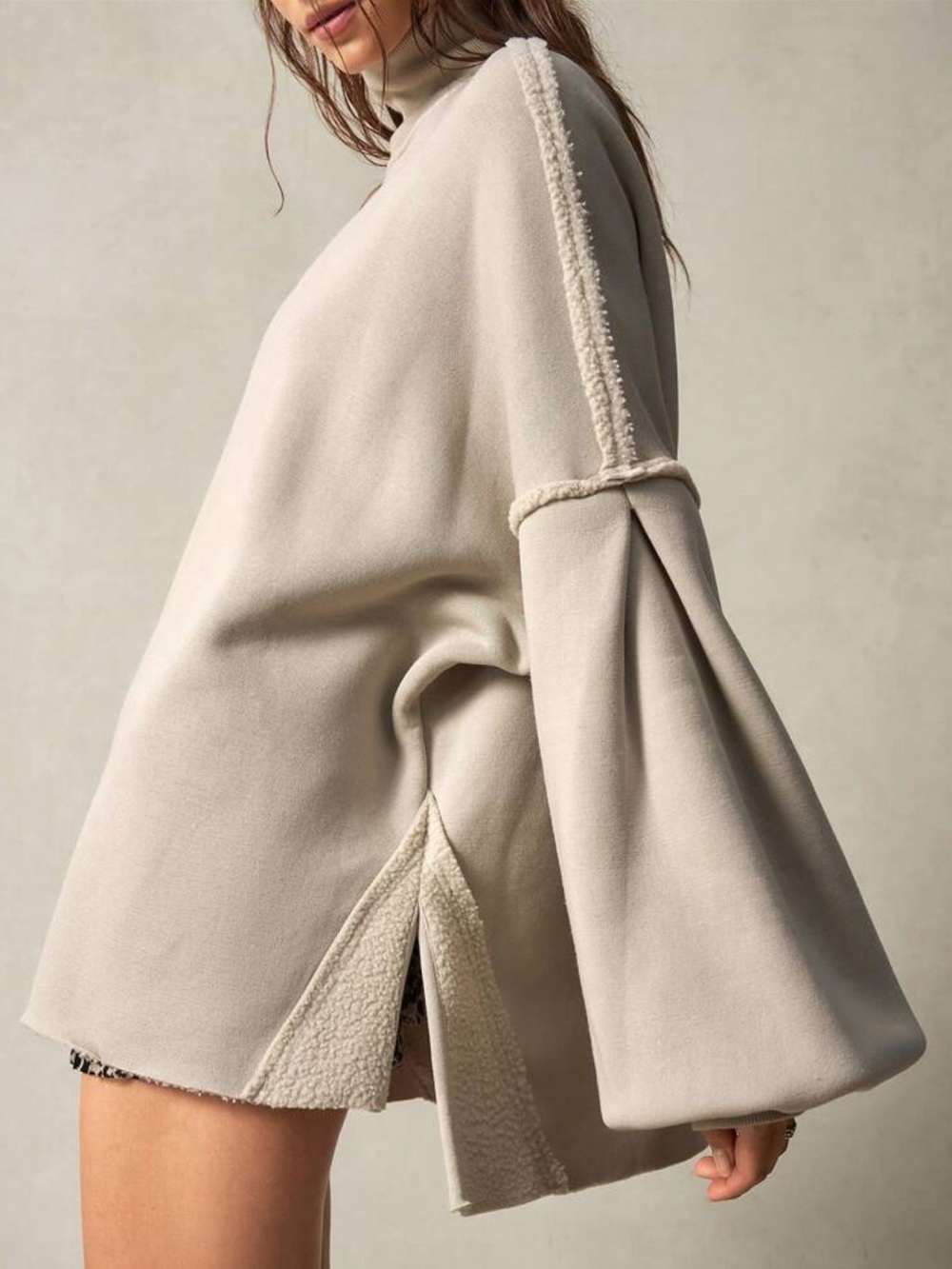 🥥 PLUS Oversized Bell-Sleeve Turtleneck 🥥 - Picture 2 of 6